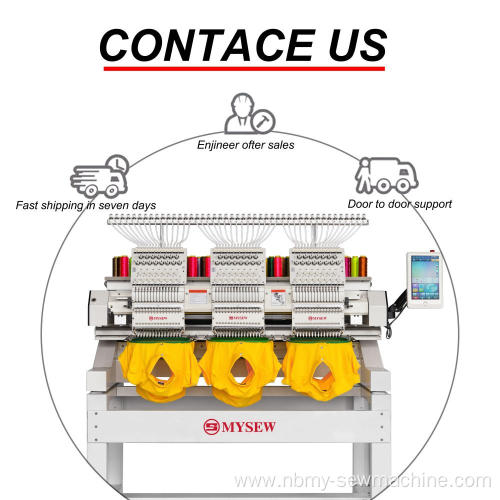 3 head computer embroidery machine